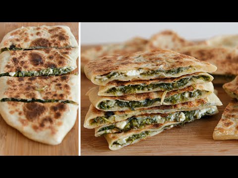 Spinach and Cheese Gozleme Recipe