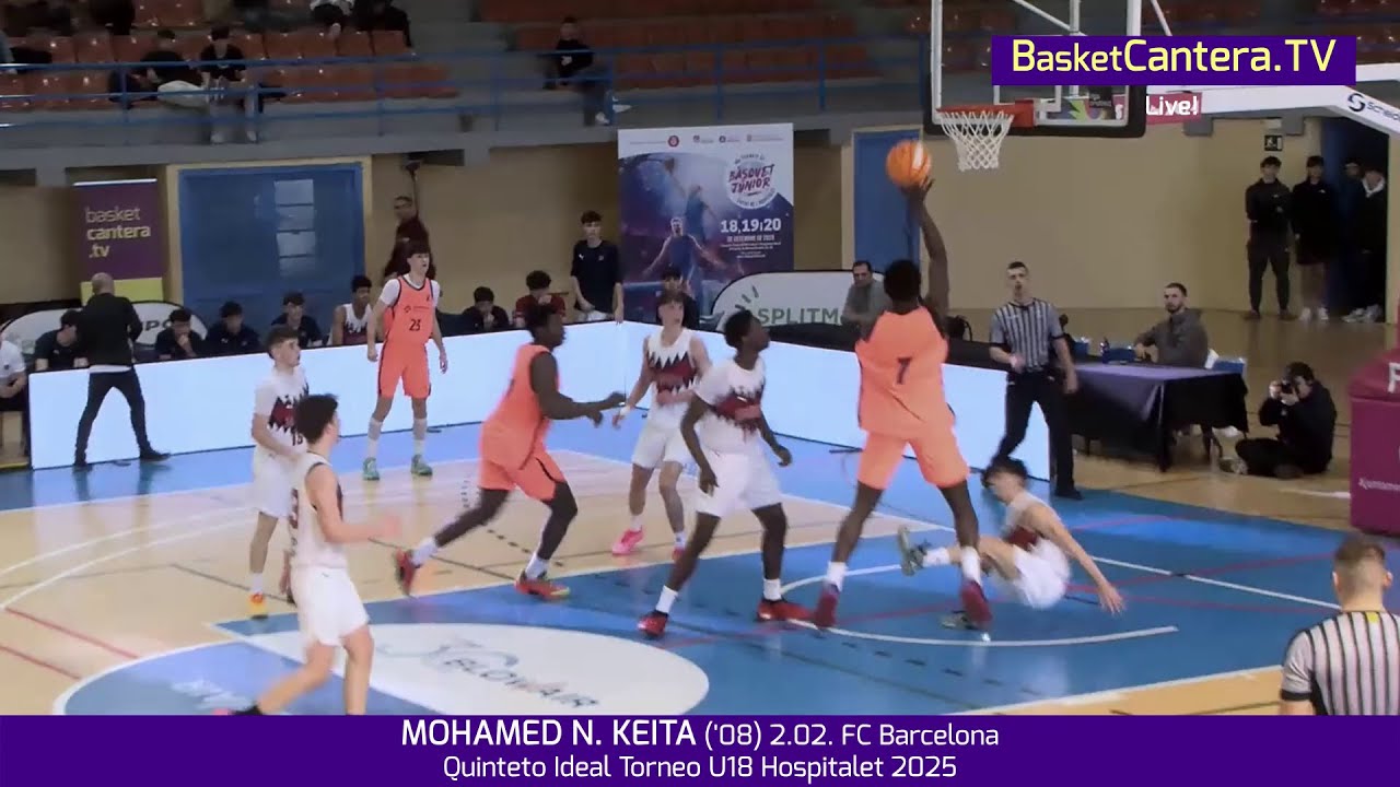 MOHAMED N. KEITA ('08) 2.02m. FC Barcelona. Quinteto Ideal Torneo Internacional U18M L'Hospitalet-25