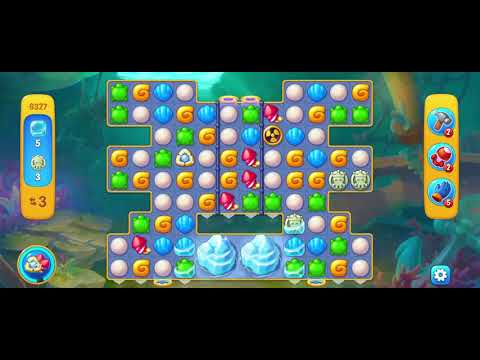 @Fishdom Hard Level 6327, Used Many Power Ups to Finished It