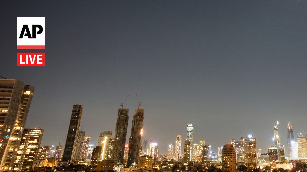 Video | LIVE: Tel Aviv and Jerusalem skyline as Iran war continues