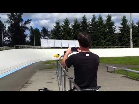 Velomobile at Marymoor Velodrome