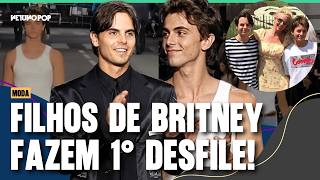 FILHOS DE BRITNEY SPEARS ESTREIAM COMO MODELOS! Veja como foi o desfile em Paris