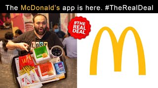 The McDonald's app is here #TheRealDeal