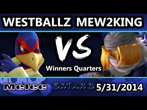 SKTAR 3 - Westballz (Falco) Vs. Mew2King (Sheik) - Winners Quarters
