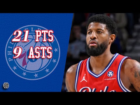 Paul George 21 pts 9 asts vs Magic 24/25 season