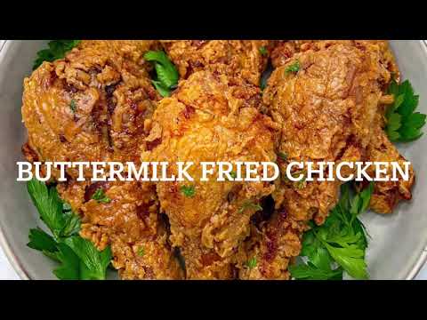 CRISPY FRIED CHICKEN | BUTTERMILK FRIED CHICKEN || FRUGALLYT