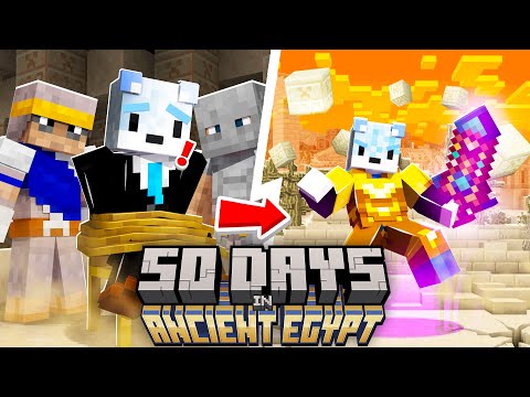 قضيت 50 يوم في حضارة مصر القديمة في ماينكرافت ( هاردكور )