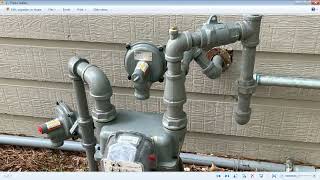 Gas meter sizing for generator and pool heater