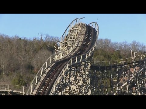 Roller coaster demolition, must see!!!!!