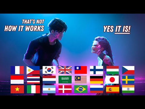 Jinu & Rumi's DEMON VOICE in 36 languages | K-POP DEMON HUNTERS