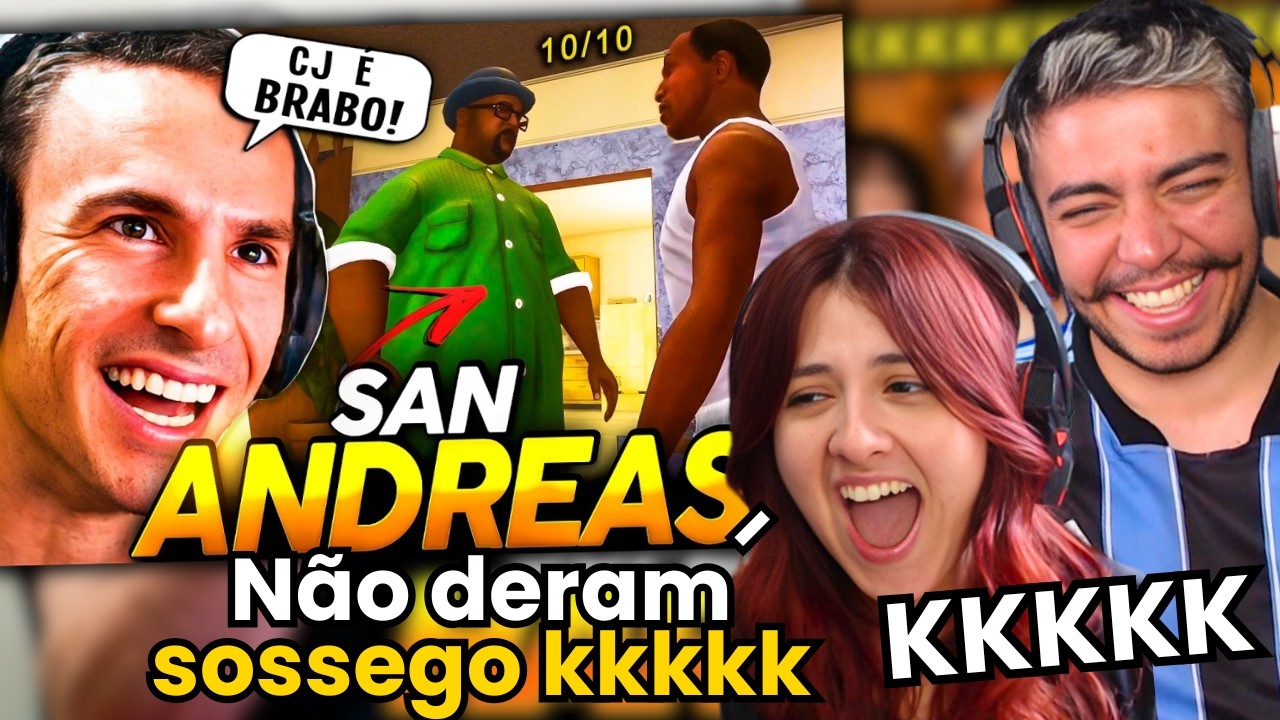 SUPER XANDÃO JOGANDO GTA SAN ANDREAS - PELA PRIMEIRA VEZ! | REACT