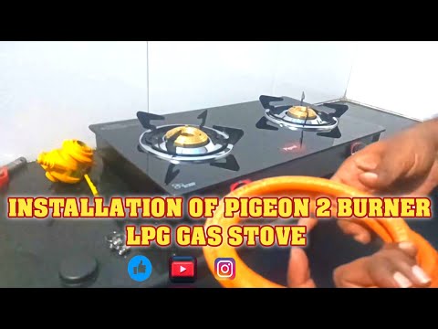 LPG Gas Stove Installation ll DIY ll Youtube Videos ll Pigeon Cooktop Installation