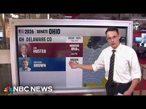Kornacki: The counties that could determine a Brown or Husted win in Ohio
