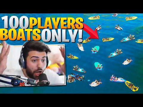 I Told 100 Streamsnipers To WIN Using ONLY BOATS! (Fortnite Battle Royale Chapter 2)