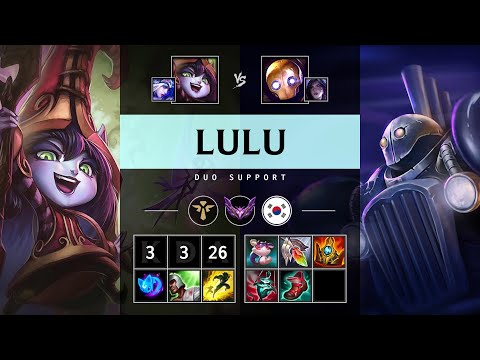 Lulu Support vs Blitzcrank - KR Master Patch 14.17