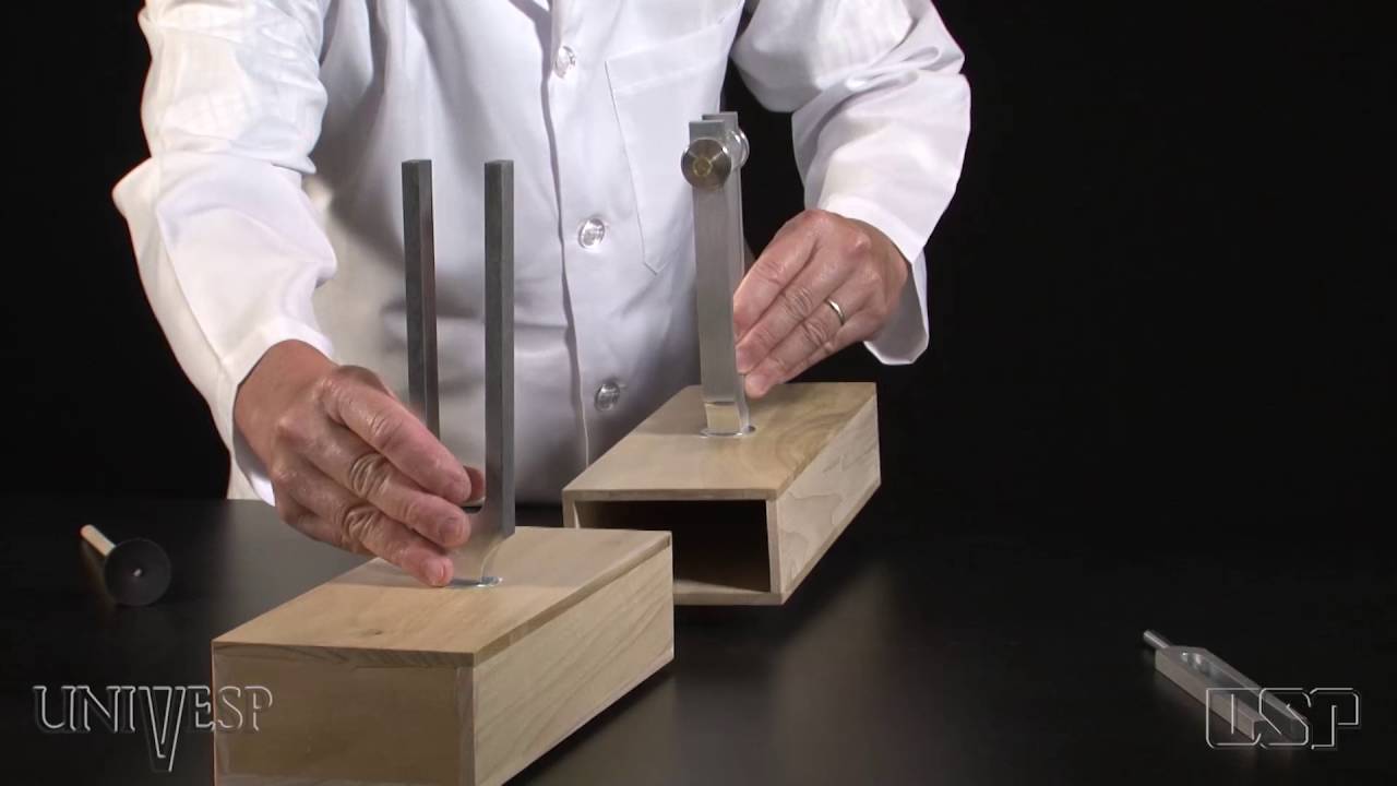 Tema 06 - Superposição de Oscilações | Experimentos - Ressonância e batimento em diapasões