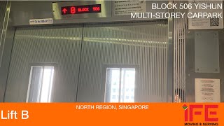 HDB Block 506 (MSCP) Yishun || IFE Elevator (Lift B) 🚘