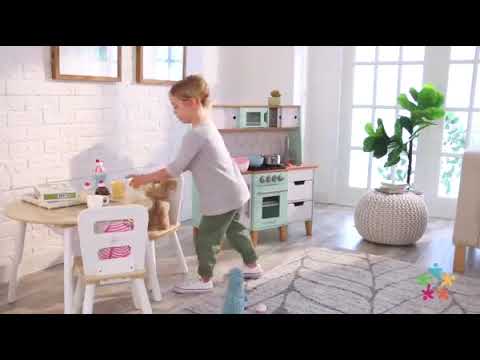 Дитяча кухня KidKraft Mid-Century Modern із системою легкого складання EZ Kraft Assembly (53432)