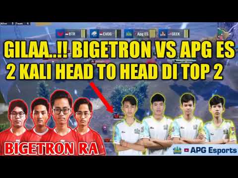 GILA..!! BIGETRON RA VS APG ESPORT 2 KALI HEAD TO HEAD DI TOP 2 ERENGLE #PUBGMOBILE #CHAMPIONSHIPS4