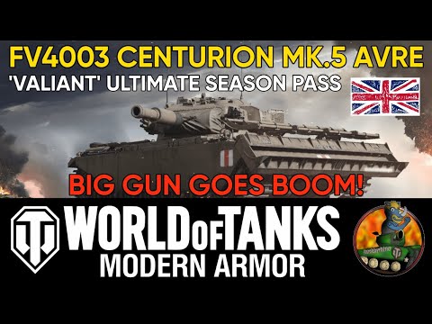 FV4003 CENTURION MK.5 AVRE II Tank Review II Ultimate Season Pass Tank II WoT Console Valiant Season