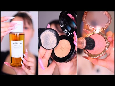 Nadina ioana skincare and makeup ASMR routine #asmr #nadinaioana #skincareasmr 💄💋