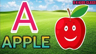 A for apple // B for Ball // Alphabet abcd// phonics Sound words//1234,अ आ इ @rkkidsclass
