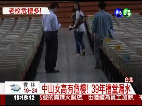 建中.中山女高 校舍"搖搖"欲墜
