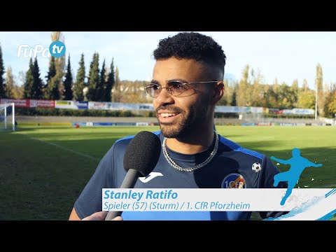 Stanley Ratifo - 1. CfR Pforzheim - zum Spiel vs. SSV Reutlingen 05, FuPa.tv-Interview am 26.10.2019
