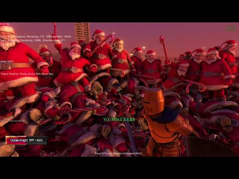 30,000 Santa's  vs 400 WW2 Soldiers Ultimate Epic Battle Simulator