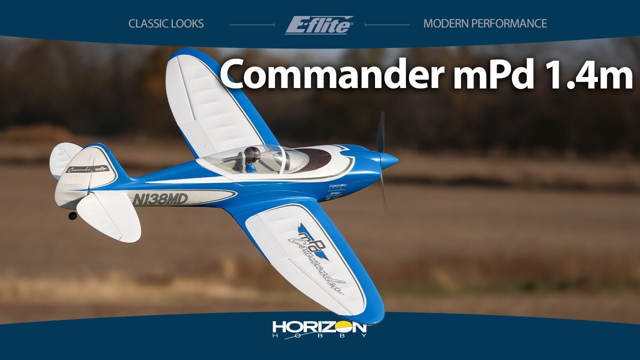 E-flite Commander mPD 1.4m SAFE Select BNF Basic