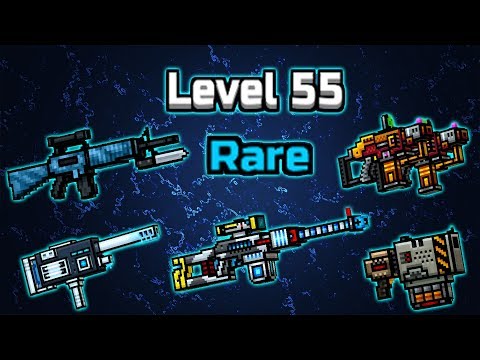 55 Lvl Rare Weapons - Pixel Gun 3D set gameplay