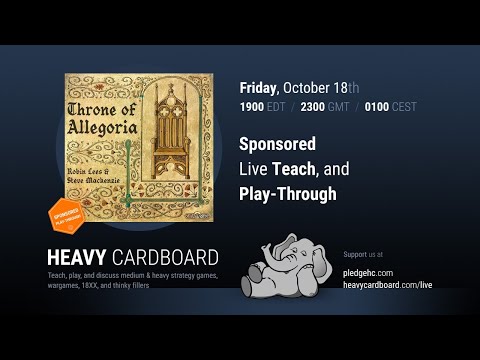 Throne of Allegoria 4p Teaching & Play-through by Heavy Cardboard