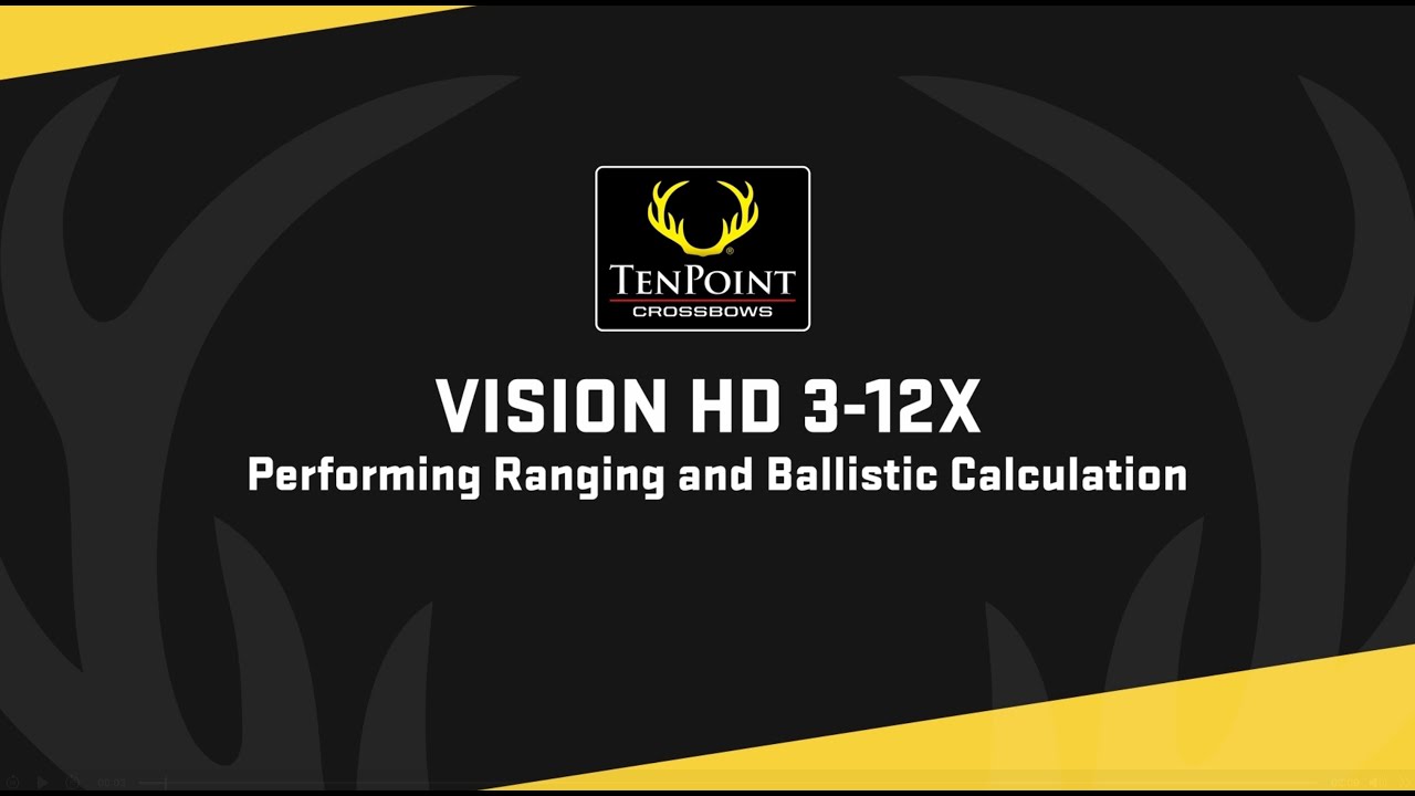 Performing Ranging & Ballistic Calculation with the TenPoint Vision HD Digital Rangefinding Scope
