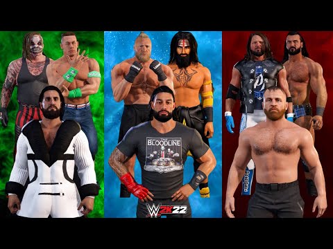 WWE 2K22 'Team Tribal Vs Team Visionary Vs Team Lunatic' Gameplay - WWE 2K22 Live Stream