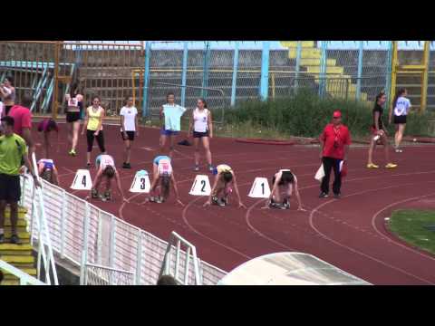 100m [Ž], KVALIFIKACIJE, I i II. skupina - Pojedinačno PH za mlađe juniore i juniorke 2014