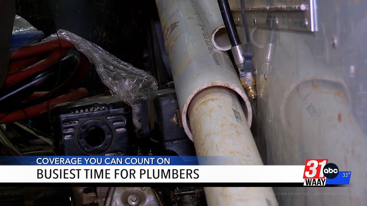 Busiest time of year for plumbers