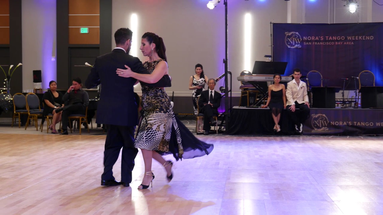 Christian Marquez & Virginia Gomez @ Nora's Tango Week 2017 July 4 Vals Demo 2/4