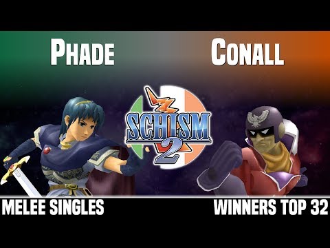 Schism 2 - Phade (Marth) vs Conall (Captain Falcon) - MELEE SINGLES - WINNERS TOP 32