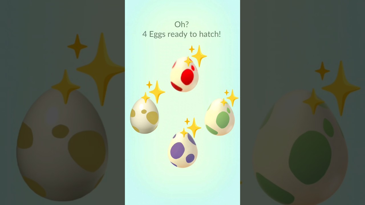 Hatch Shiny Pokémon From Every Type of Eggs! #shorts #shiny #hatch #pokemon #ultragoo #rare #lucky