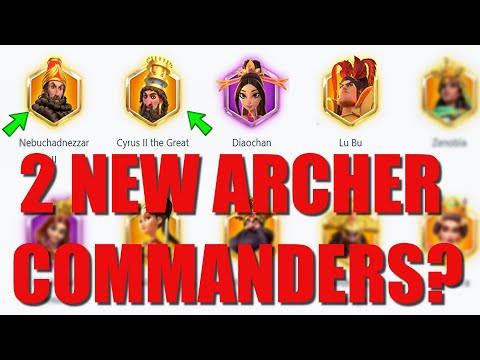 2 NEW ARCHER LEGENDARY? Cyrus II and Nebuchadnezzar II - Lu Bu is Legendary - Rise of Kingdoms