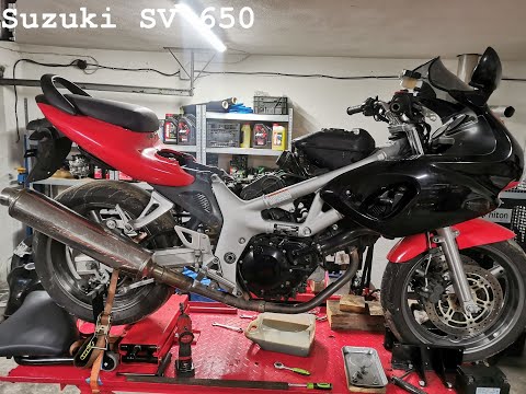 Suzuki SV 650, carburetors, valves, timing, a bit of electrics.