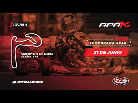 🔴 EN VIVO AHORA | APAK 2026 Fecha 4 – Zárate | Karting Argentino 🇦🇷