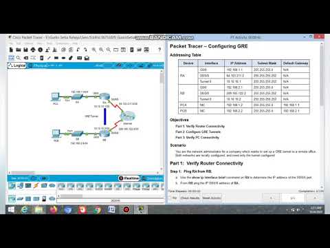 3.4.2.4 Packet Tracer - Configuring GRE