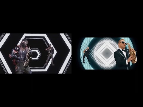 MK11 Jax vs Epic Sax Guy Side by Side comparison (Ultra Sax Guy) - Mortal Kombat 11 Jax Friendship