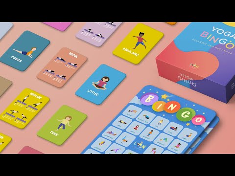 How to play Yoga Bingo! | Best holiday gift for children to relax and have fun ! | Lan Lan Yoga