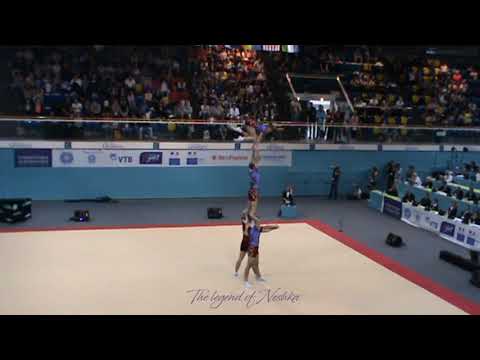 RUS 1 - Men group Acro worlds Levallois 2014 qualifs Balance