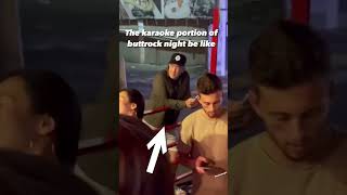 Hoobastank Singer hears his song on Karaoke 😬🤣