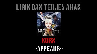 Appears - Korn (lirik terjemahan)