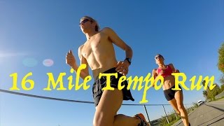 Ryan and Sara Hall: 16 Mile Tempo Run