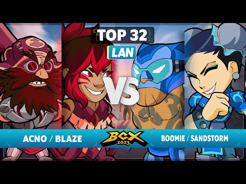 Acno & Blaze vs Boomie & Sandstorm - Top 32 - Brawlhalla World Championship 2023 - LAN 2v2